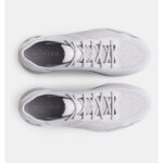 ⁦Under Armour Men's HOVR Sonic 6 Running Shoes - حذاء أندر آرمر هوفر ستونيك 6 رانينج للرجال لون أبيض وفضي⁩ - الصورة ⁦4⁩