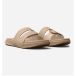 ⁦Under Armour Women's UA Ansa Studio Slides - شبشب أندر آرمر انسا ستوديو للنساء لون بيج⁩ - الصورة ⁦3⁩