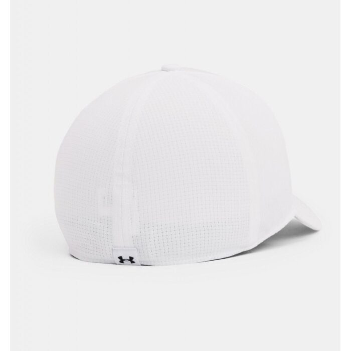 ⁦Under Armour Men's UA Iso-Chill ArmourVent Stretch Cap- طاقية وقبعة أندر آرمر ايسو-تشيل ارمر فنت سترتش للرجال لون أبيض⁩ - الصورة ⁦2⁩