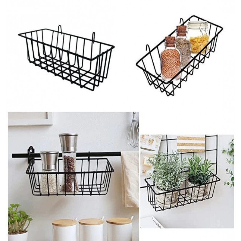 ⁦سلة معدن اسود تعليق⁩ - الصورة ⁦1⁩