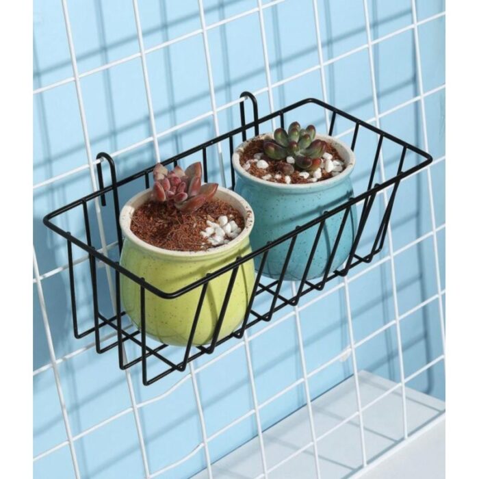 ⁦سلة معدن اسود تعليق⁩ - الصورة ⁦4⁩