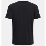 ⁦Under Armour Men's Logo Embroidered Heavyweight Short Sleeve T-Shirt - تيشيرت أندر آرمر لوجو امبرويدرد هيفي ويت للرجال لون أسود⁩ - الصورة ⁦6⁩