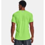 ⁦Under Armour Men's HeatGear Fitted Short Sleeve T-Shirt - تيشيرت أندر آرمر هيت-جير ارمر فيتد بأكمام قصيرة للرجال لون أخضر⁩ - الصورة ⁦2⁩