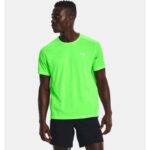 Under Armour Men's Speed Stride 2.0 T-Shirt - تيشيرت أندر آرمر سبيد سترايد 2.0 للرجال لون أخضر فسفوري
