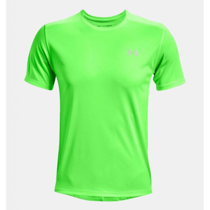 ⁦Under Armour Men's Speed Stride 2.0 T-Shirt - تيشيرت أندر آرمر سبيد سترايد 2.0 للرجال لون أخضر فسفوري⁩ - الصورة ⁦5⁩