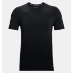 ⁦Under Armour Men's Seamless Lux Short Sleeve T-Shirt - تيشيرت أندر آرمر سيملس لوكس بأكمام قصيرة للرجال لون أسود⁩ - الصورة ⁦5⁩