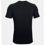 ⁦Under Armour Men's Seamless Lux Short Sleeve T-Shirt - تيشيرت أندر آرمر سيملس لوكس بأكمام قصيرة للرجال لون أسود⁩ - الصورة ⁦6⁩