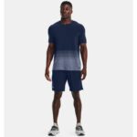 ⁦Under Armour Men's Seamless Lux Short Sleeve T-Shirt - تيشيرت أندر آرمر سيملس لوكس بأكمام قصيرة للرجال لون أزرق⁩ - الصورة ⁦3⁩