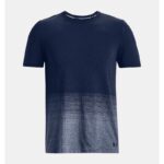 ⁦Under Armour Men's Seamless Lux Short Sleeve T-Shirt - تيشيرت أندر آرمر سيملس لوكس بأكمام قصيرة للرجال لون أزرق⁩ - الصورة ⁦5⁩