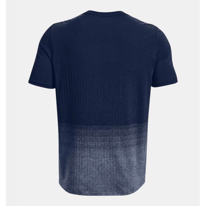 ⁦Under Armour Men's Seamless Lux Short Sleeve T-Shirt - تيشيرت أندر آرمر سيملس لوكس بأكمام قصيرة للرجال لون أزرق⁩ - الصورة ⁦6⁩