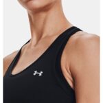 ⁦Under Armour Women's HeatGear Armour Racer Tank - تيشيرت تانك أندر آرمر هيت جير ارمر ريسر للنساء لون أسود⁩ - الصورة ⁦4⁩
