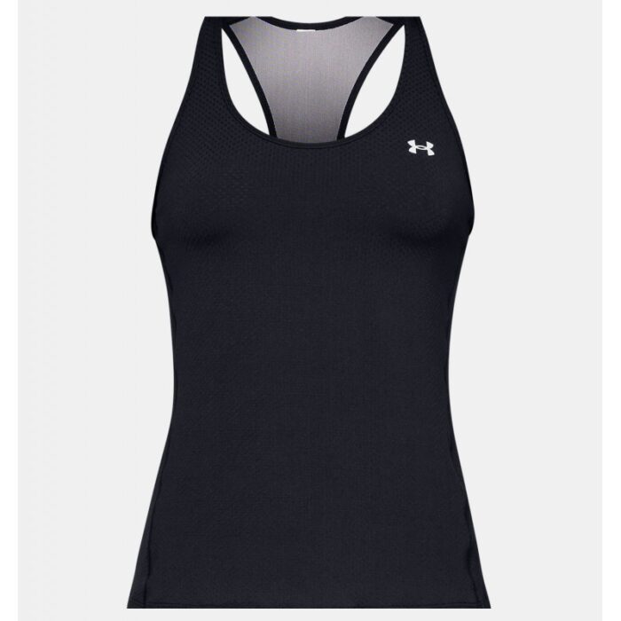 ⁦Under Armour Women's HeatGear Armour Racer Tank - تيشيرت تانك أندر آرمر هيت جير ارمر ريسر للنساء لون أسود⁩ - الصورة ⁦5⁩