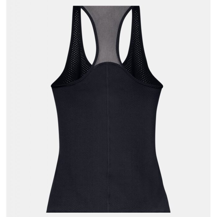 ⁦Under Armour Women's HeatGear Armour Racer Tank - تيشيرت تانك أندر آرمر هيت جير ارمر ريسر للنساء لون أسود⁩ - الصورة ⁦6⁩