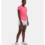 ⁦Under Armour Women's Streaker Run Short Sleeve T-Shirts- تيشيرت أندر آرمر ستريكر رَن بأكمام قصيرة للنساء لون زهري⁩ - الصورة ⁦3⁩