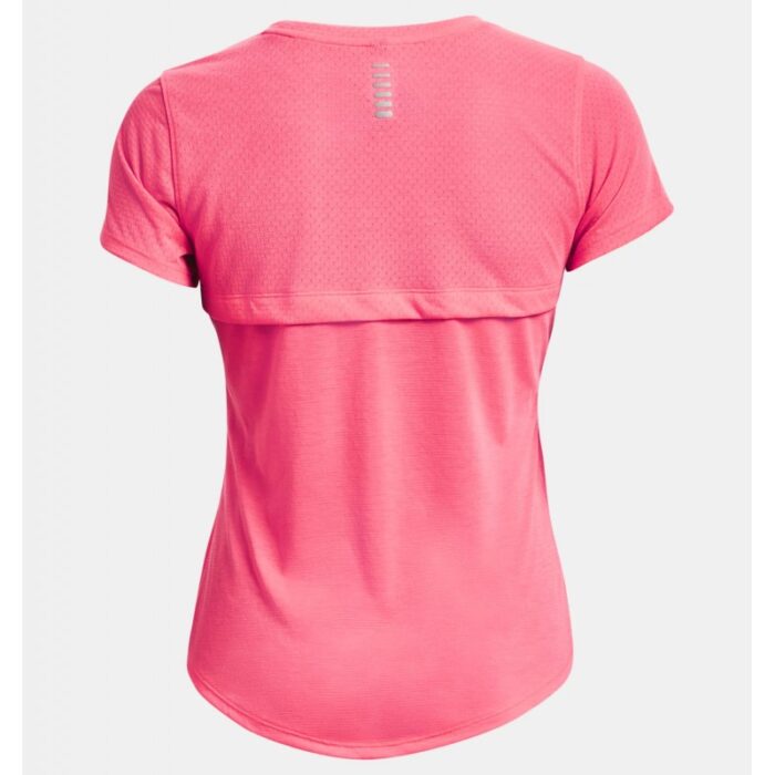 ⁦Under Armour Women's Streaker Run Short Sleeve T-Shirts- تيشيرت أندر آرمر ستريكر رَن بأكمام قصيرة للنساء لون زهري⁩ - الصورة ⁦6⁩