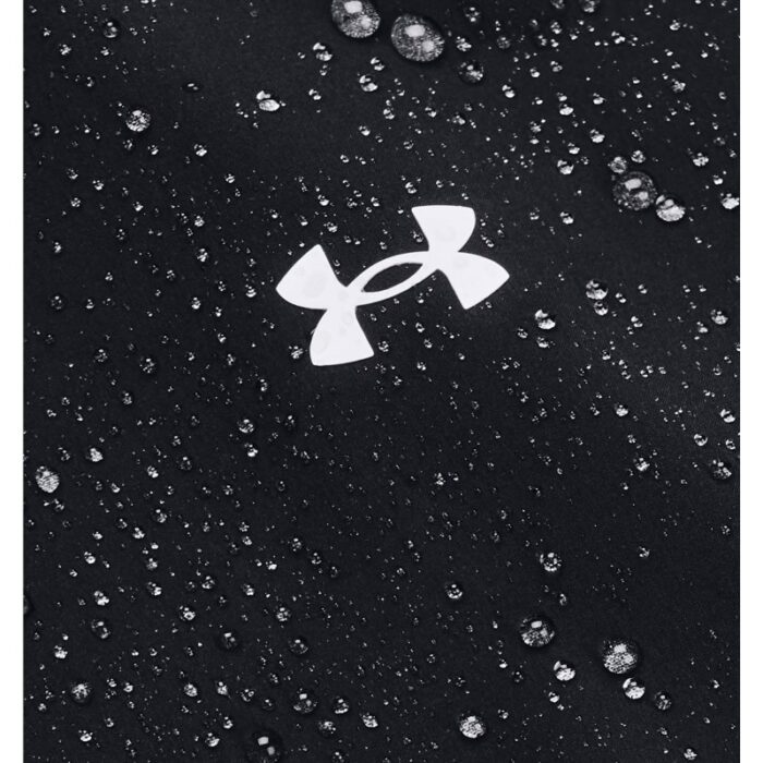 ⁦Under Armour Women's Woven Mesh Full-Zip Jacket- سترة أندر آرمر ووفن مش فل زيب للنساء لون أسود ورمادي⁩ - الصورة ⁦5⁩
