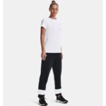 ⁦Under Armour Women's Rival Terry Colorblock Joggers - بنطلون أندر آرمر رايفال تيري كلربلوك للنساء لون أسود⁩ - الصورة ⁦3⁩