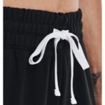 ⁦Under Armour Women's Rival Terry Colorblock Joggers - بنطلون أندر آرمر رايفال تيري كلربلوك للنساء لون أسود⁩ - الصورة ⁦4⁩