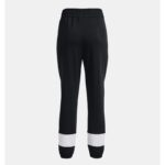 ⁦Under Armour Women's Rival Terry Colorblock Joggers - بنطلون أندر آرمر رايفال تيري كلربلوك للنساء لون أسود⁩ - الصورة ⁦6⁩