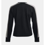 ⁦Under Armour Women's Rival Terry Colorblock Crew Sweatshirt- تيشيرت أندر آرمر ريفال تيري كلربلوك للنساء لون أسود⁩ - الصورة ⁦6⁩