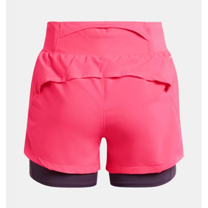⁦Under Armour Women's Run Stamina 2-in-1 Shorts- شورت أندر آرمر ران ستامينا 2-ان-1 للنساء لون وردي⁩ - الصورة ⁦11⁩