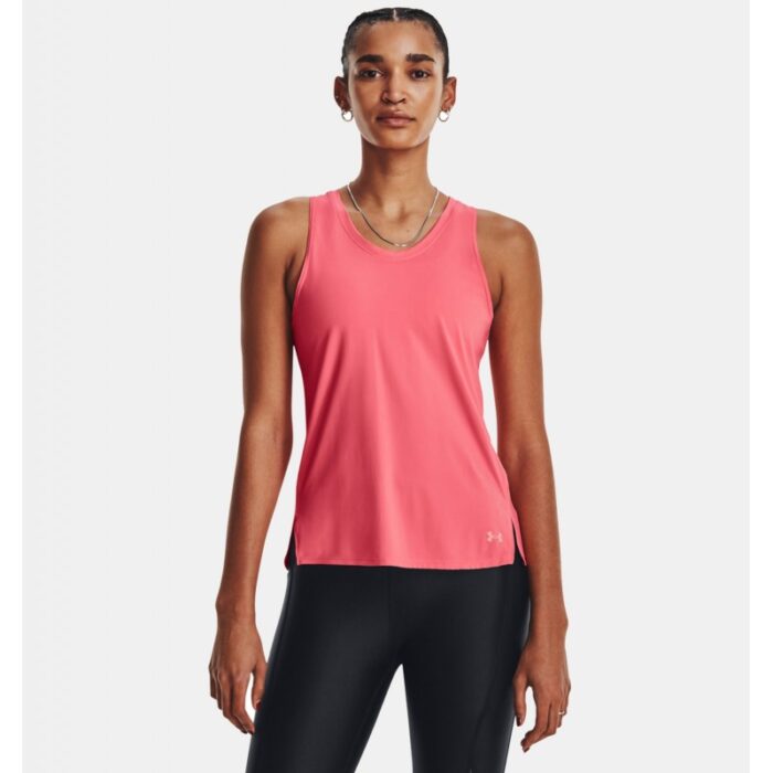 10323552_67db7d18b0240 Under Armour Women's Iso-Chill Laser Tank - تيشيرت تانك أندر آرمر ايسو-تشل ليزر بلا أكمام للنساء لون زهري - الصورة 1