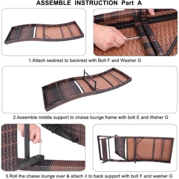 ⁦كرسي إسترخاء للحدائق⁩ - الصورة ⁦6⁩