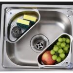 ⁦زاوية مجلى ستانلس مع علاقتين ولاصق⁩ - الصورة ⁦2⁩