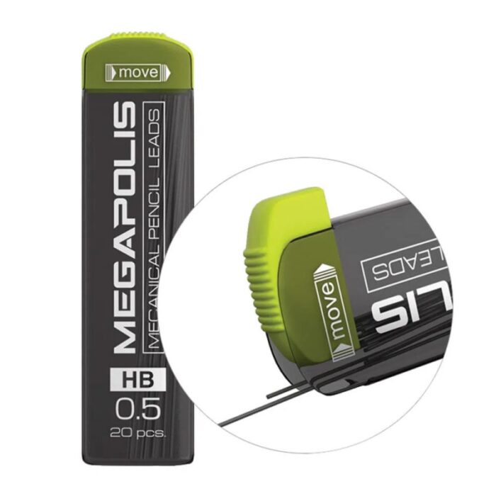 ⁦MEGAPOLIS Concept for mechanical pencils 0,5 mm, HB (20 pcs.) بريات⁩ - الصورة ⁦3⁩