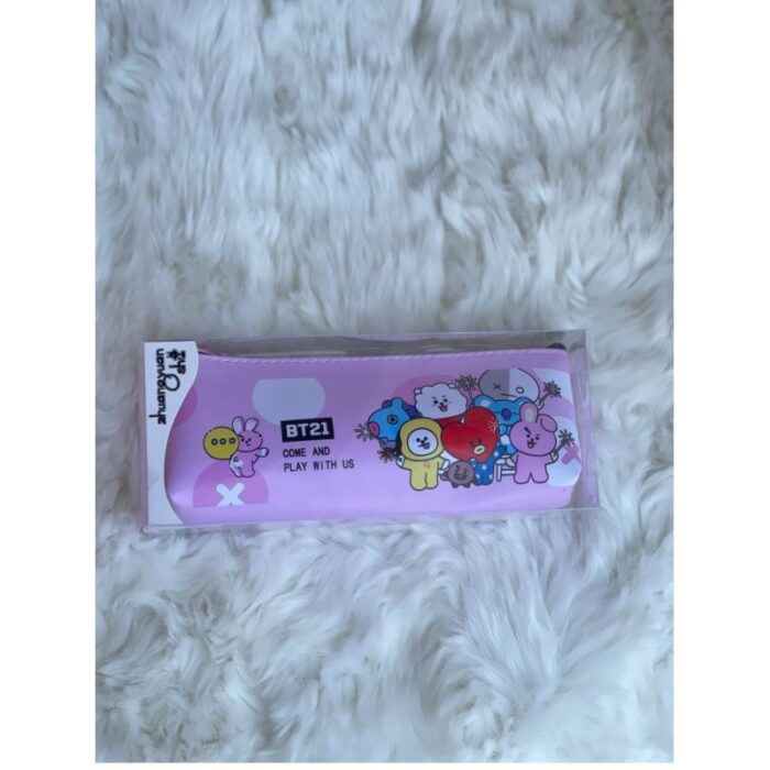 ⁦مقلمة اطفال جلد لون بنفسجي⁩ - الصورة ⁦1⁩