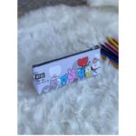 مقلمة اطفال جلد لون ابيض