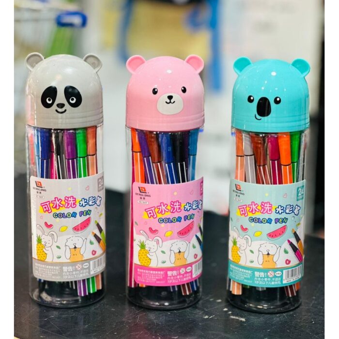 10323730_67db7d9e784a8 الوان فلوماستر اسطوانه 24لون لون ازرق - الصورة 1