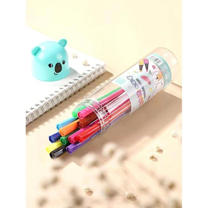 ⁦الوان فلوماستر اسطوانه 24لون لون ازرق⁩ - الصورة ⁦2⁩