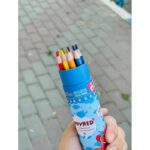 ⁦الوان خشب اسطوانة لون ازرق 12 لون⁩ - الصورة ⁦3⁩