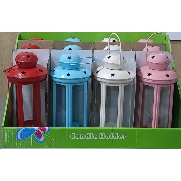 ⁦فانوس معدن كبيرازرق⁩ - الصورة ⁦4⁩