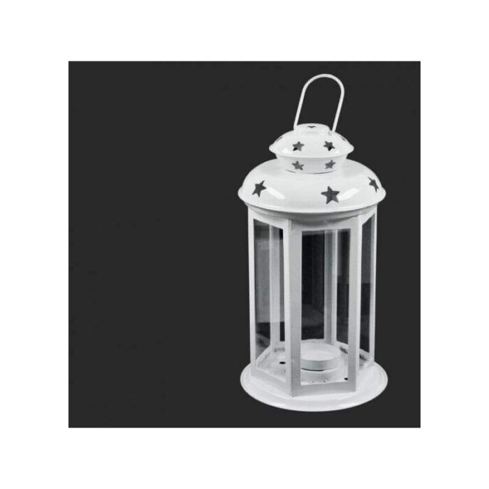 ⁦فانوس معدن كبير احمر⁩ - الصورة ⁦3⁩