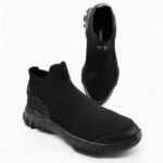 Le Coq Sportif LEONARDO 2 بوت شبابي لون اسود