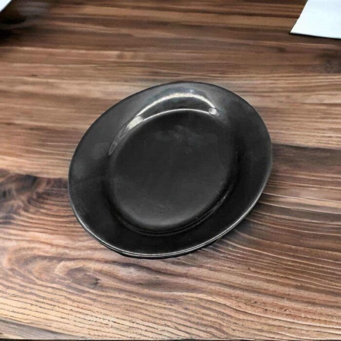 ⁦جاط بورسلان بيضاوي اسود⁩ - الصورة ⁦4⁩