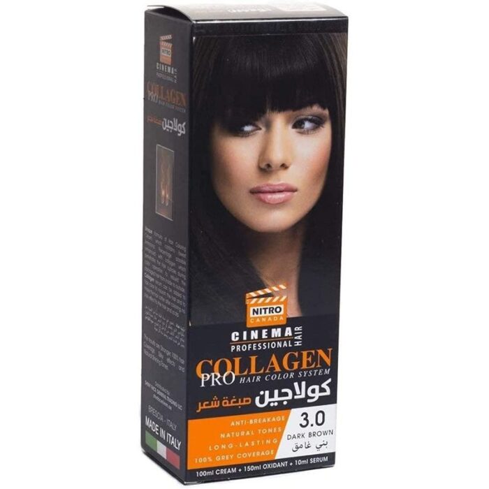 10324189_67db7f5690330 كولاجين صبغة شعر لون بني غامق درجة 3.0 - COLLAGEN PRO HAIR COLOR SYSTEM - الصورة 1