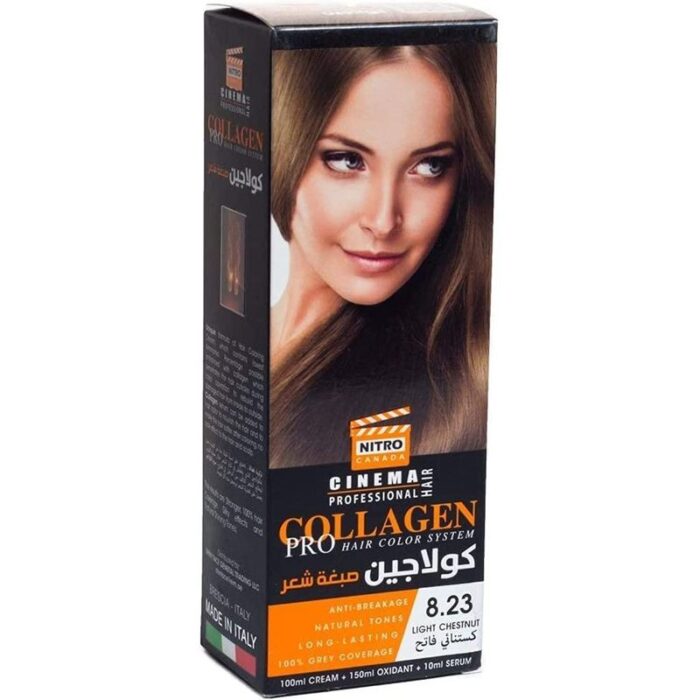 10324199_67db7f5ee4ee2 كولاجين صبغة الشعر لون كستنائي فاتح درجة 8.23 - COLLAGEN PRO HAIR COLOR SYSTEM - الصورة 1