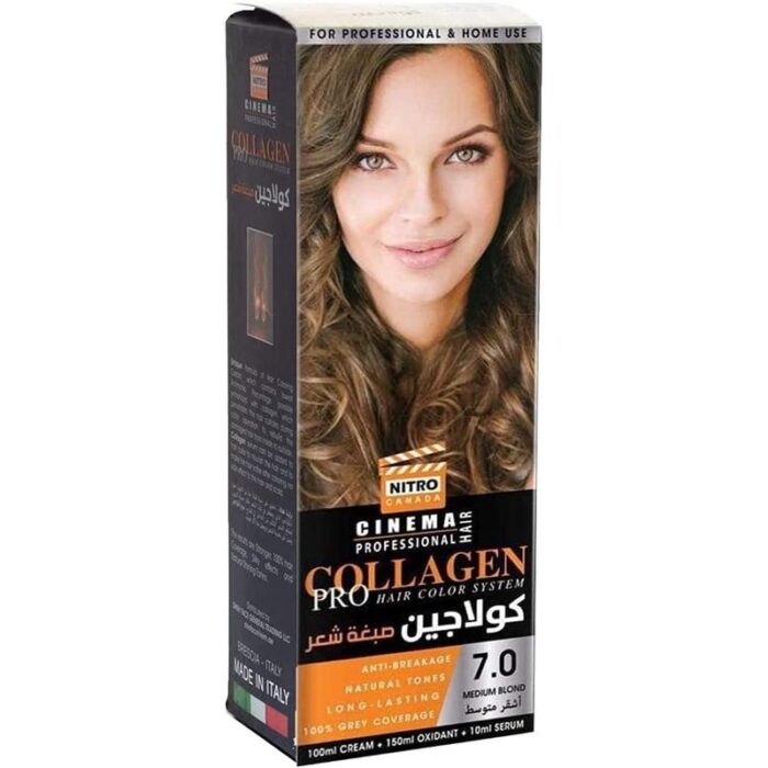 10324200_67db7f5f3171e كولاجين صبغة شعر أشقر متوسط درجة 7.0 - COLLAGEN PRO HAIR COLOR SYSTEM - الصورة 1