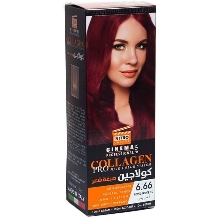 10324202_67db7f60f02c5 كولاجين صبغة الشعر لون أحمر رماني درجة 6.66 - COLLAGEN PRO HAIR COLOR SYSTEM - الصورة 1