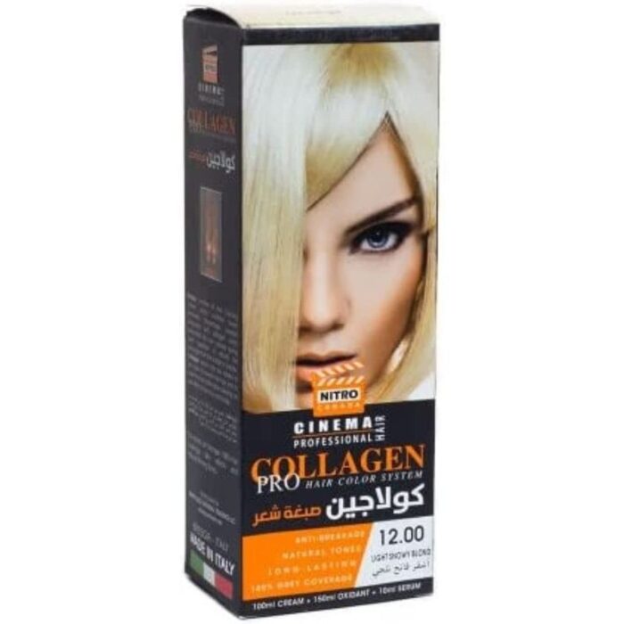 10324209_67db7f675df92 كولاجين صبغة شعر لون أشقر فاتح ثلجي درجة 12 - COLLAGEN PRO HAIR COLOR SYSTEM - الصورة 1