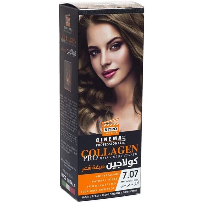 10324217_67db7f994635a كولاجين صبغة شعر لون أشقر طبيعي مطفي درجة 7.07 - COLLAGEN PRO HAIR COLOR SYSTEM - الصورة 1