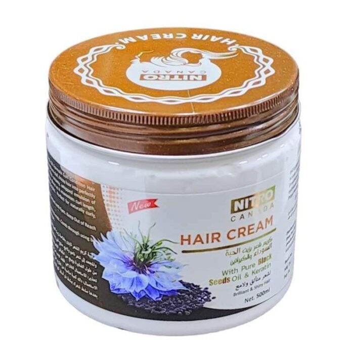 10324249_67db7fb5bc54d كريم شعر بزيت الحبة السوداء والكيراتين حجم 500 مل - Hair Cream with Pure Black Seeds Oil & Keratin by NITRO - الصورة 1