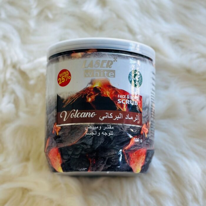 10324300_67db7fde74ecb مقشر ومبيض للوجه والجسم بالرماد البركاني حجم 500 غم - Face & Body Scrub with Valcano by Laser White - الصورة 1