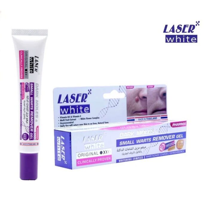 10324304_67db7fdff22ad مرهم مزيل الشامات الداكنة والفالول حجم 30 غم - Dark Moles Small Warts Remover Gel by Laser White - الصورة 1