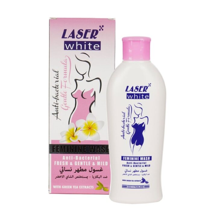 10324319_67db80139b078 غسول مطهر نسائي ضد البكتيريا بمستخلص الشاي الأخضر حجم 200 مل - Feminine Wash Anti-Bacterial Fresh with Green Tea by Laser White - الصورة 1