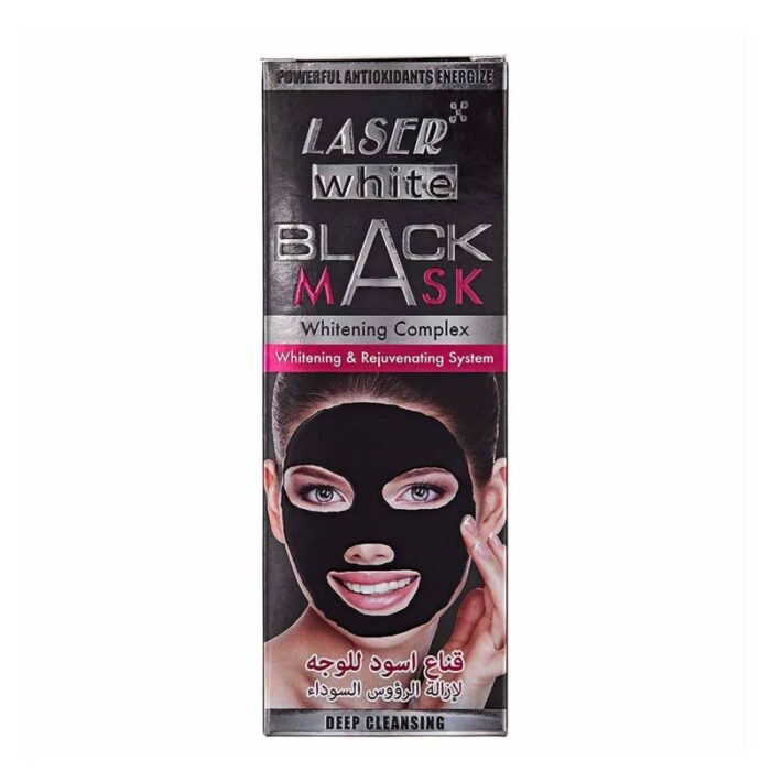 10324322_67db8016805a2 قناع أسود للوجه لإزالة الرؤوس السوداء حجم 100 مل - Black Mask Whitening Complex with Rose by Laser White - الصورة 1