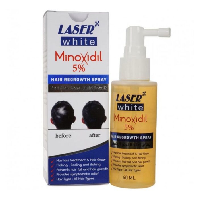 10324328_67db801e01430 بخاخ إعادة نمو الشعر مينوكسيديل 5% - Hair Regrowth Spray Minoxidil 5% by Laser White - الصورة 1